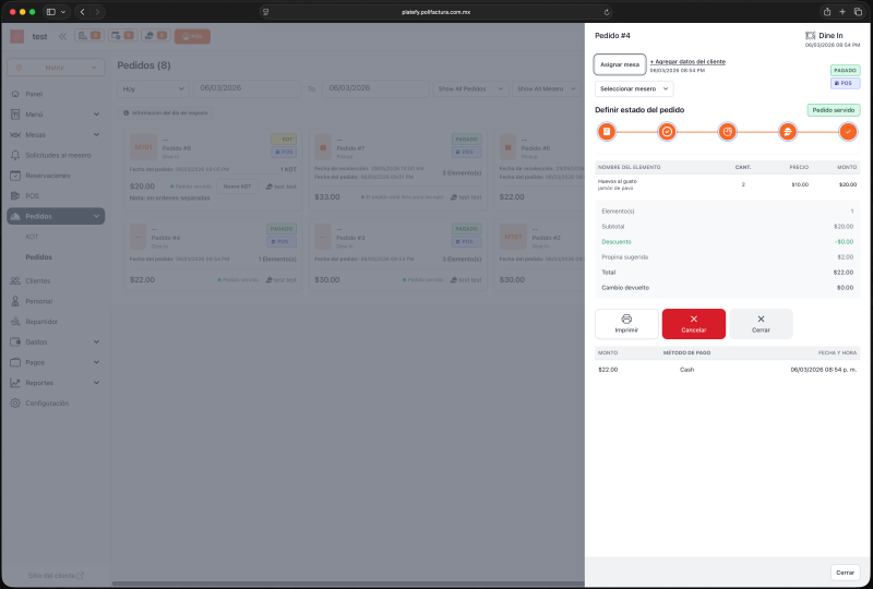 Optimice la gestión de pedidos